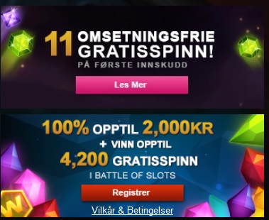 Månge nye Videoslots Casino spill!